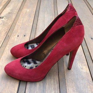 Sam Edelman red suede Yasmine pumps 7.5